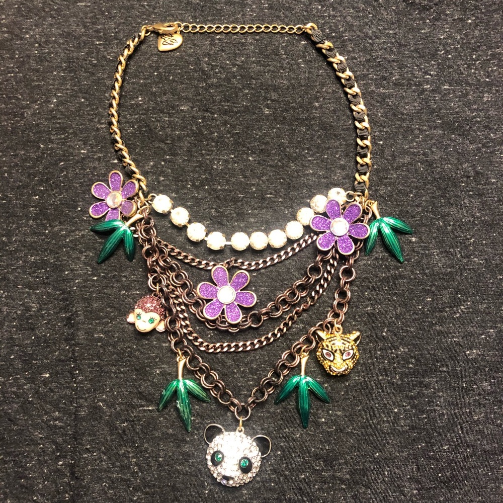 Betsey Johnson jungle necklace